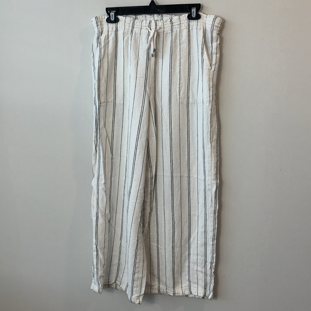 Striped Women's Linen blend pants